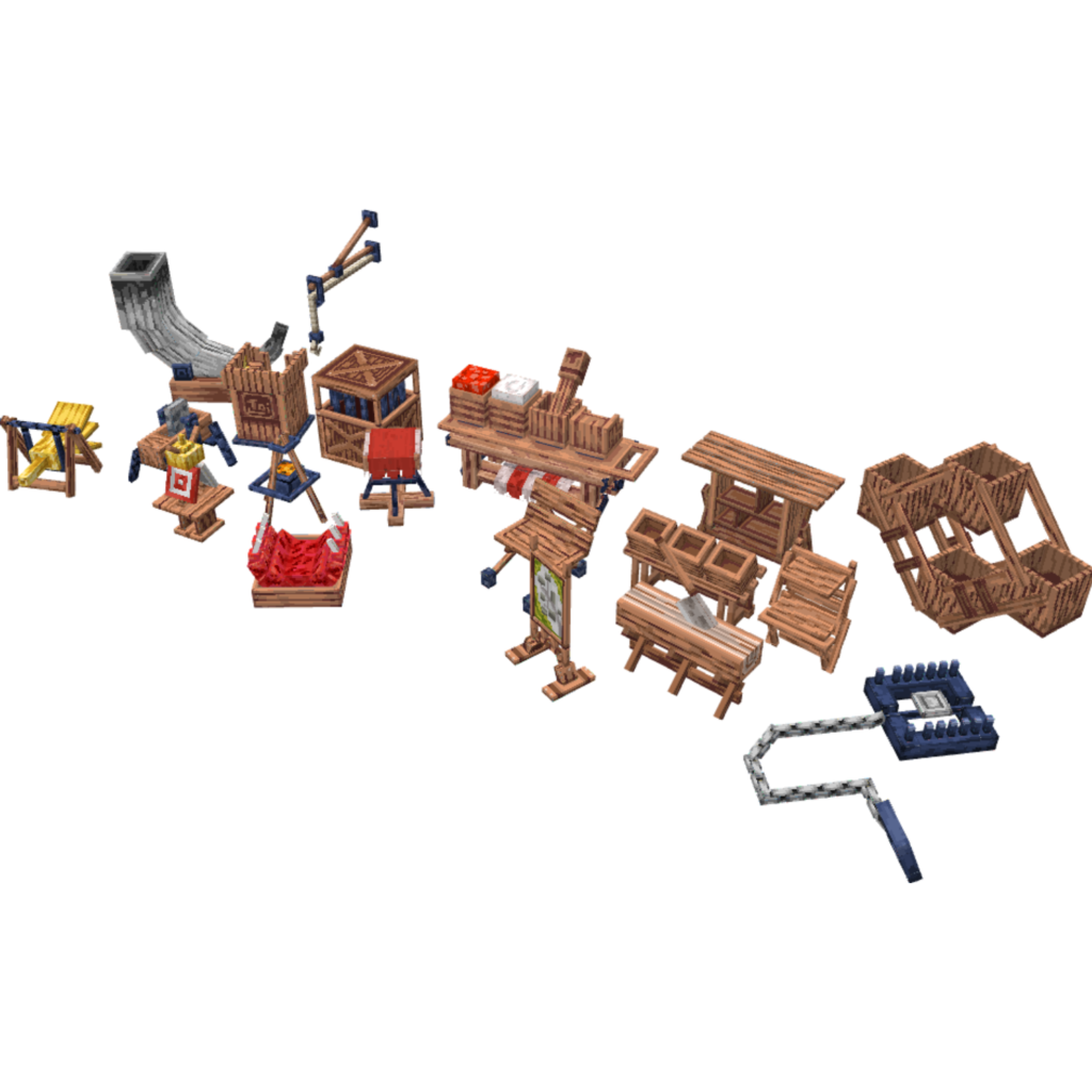 Viking Furniture Pack - Pixel Art 3D Model Asset Store| EliteCreatures